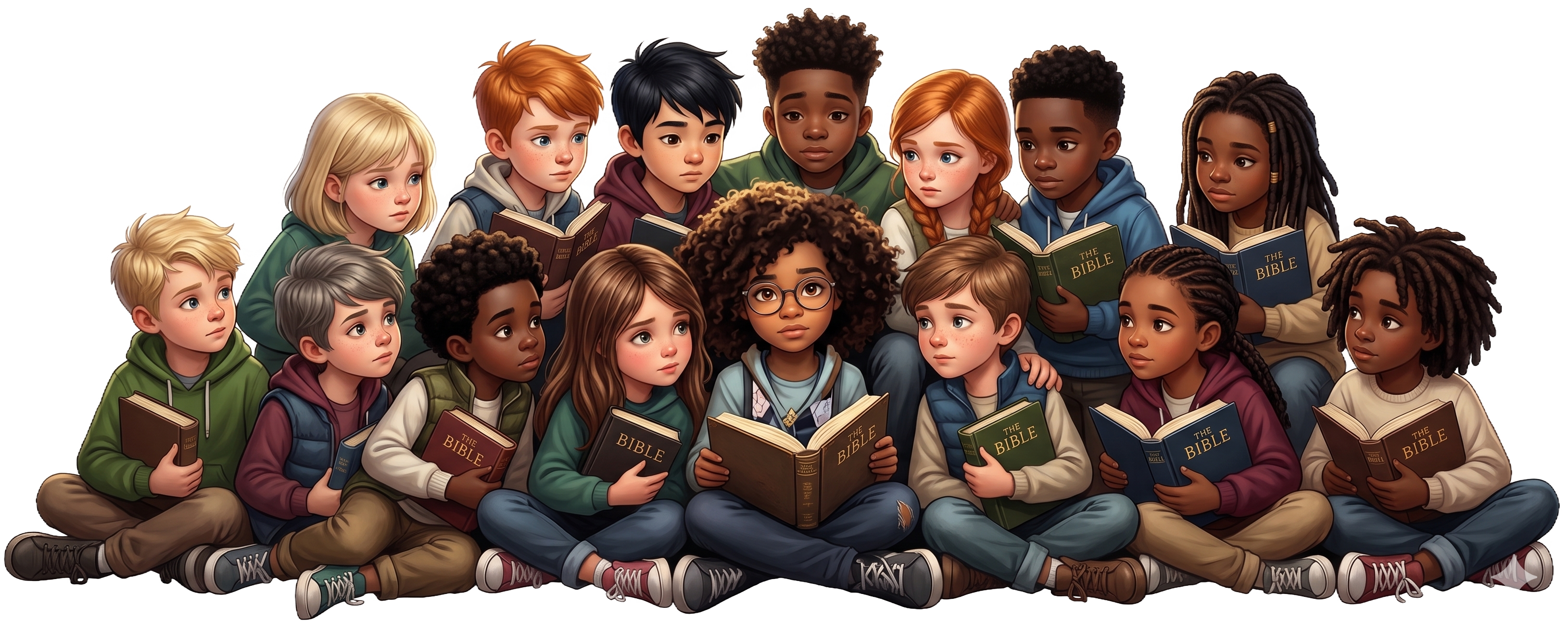 Children enjoying Bible quiz